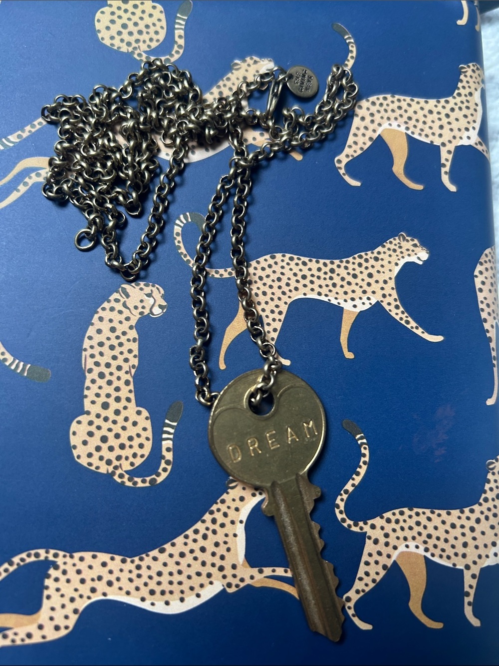 Gold key necklace by The Giving Keys
